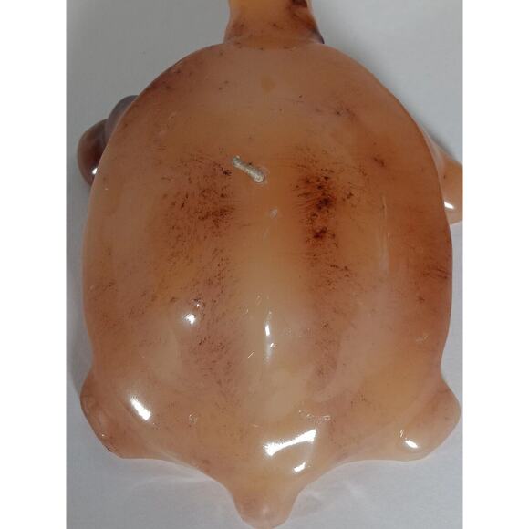 Lot of 2 Vintage Turtle Candle Glazed Wax Plastic Eyes Luccia Miami FL - Picture 16 of 16